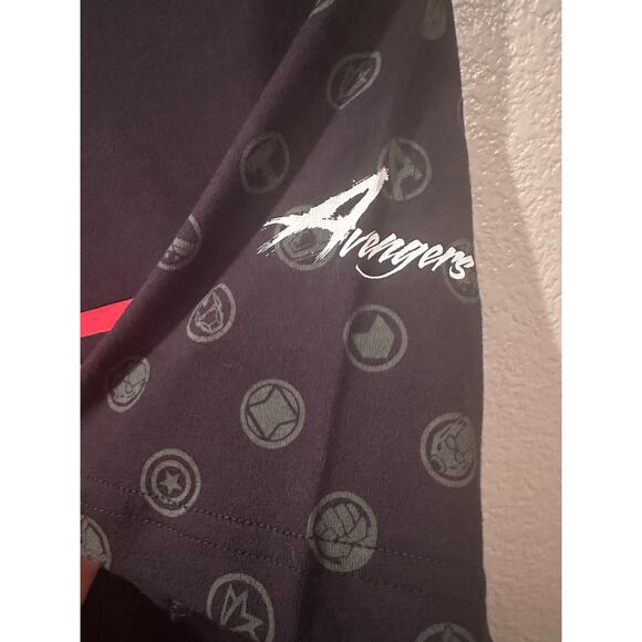NWT Disney Parks Marvel Logo Black Avengers symbols Tee M - Picture 3 of 6